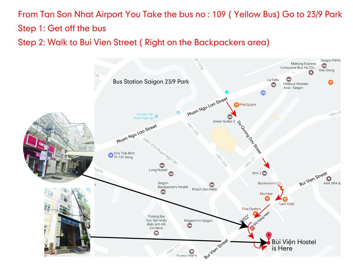 Bui Vien Hostel Hô Chi Minh-Ville Extérieur photo